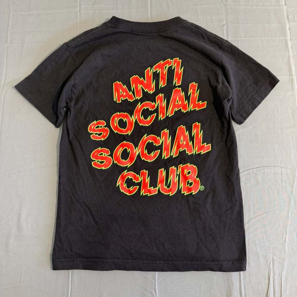 Anti Social Social Club Maniac T-Shirt Size S Black Cotton